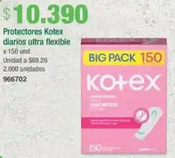 Jumbo Kotex protectores  diarios ultra flexible oferta