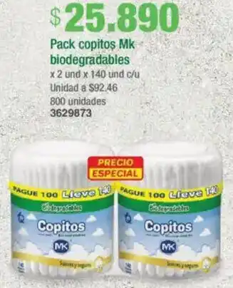 Jumbo Pack copitos mk biodegradables oferta