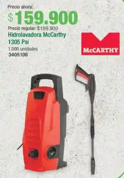 Jumbo Hidrolavadora mccarthy 1305 psi oferta