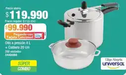 Jumbo Olla a presión 4 l + caldero oferta