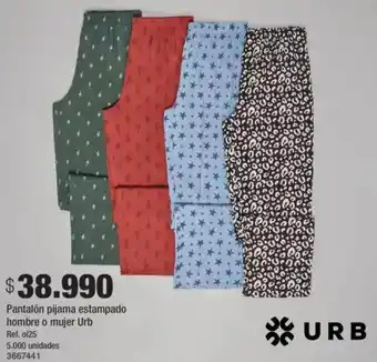 Jumbo Urb pantalón pijama estampado hombre o mujer oferta