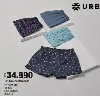 Jumbo Urb dúo bóxer estampado hombre oferta