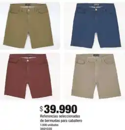 Jumbo Referencias seleccionadas de bermudas para caballero oferta