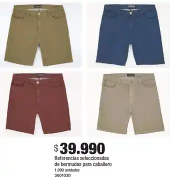 Jumbo Referencias seleccionadas de bermudas para caballero oferta