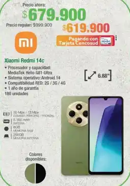 Jumbo Xiaomi Redmi 14c oferta