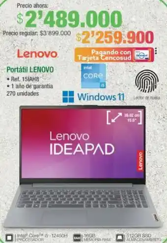 Jumbo Lenovo portátil oferta