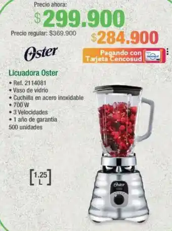 Jumbo Oster licuadora oferta