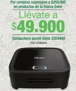 Jumbo Oster sanduchera panini oferta