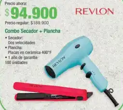 Jumbo Revlon combo secador + plancha oferta