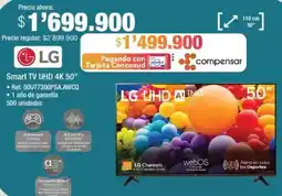 Jumbo Lg smart tv uhd 4k 50" oferta