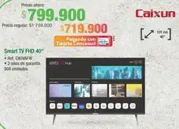 Jumbo Caixun smart tv fhd 40" oferta