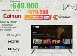 Jumbo Caixun smart tv hd 32" oferta