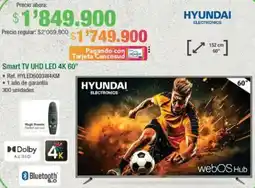 Jumbo Hyundai smart tv uhd led 4k 60" oferta