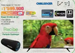 Jumbo Challenger smart tv uhd 4k 58" oferta