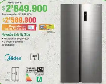 Jumbo Midea nevecón side by side oferta