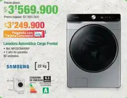 Jumbo Samsung lavadora automática carga frontal oferta