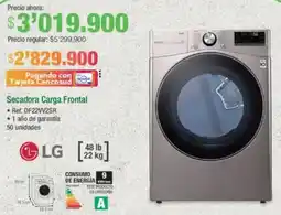 Jumbo Lg secadora carga frontal oferta