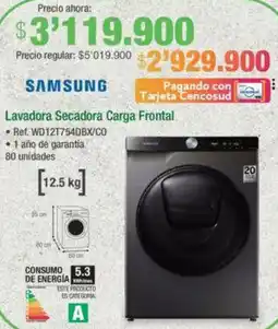 Jumbo Samsung lavadora secadora carga frontal oferta