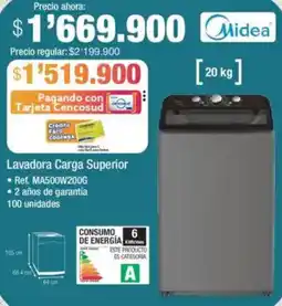 Jumbo Midea lavadora carga superior oferta