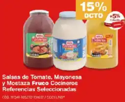 Makro Salsas de tomate, mayonesa y mostaza fruco cocineros oferta