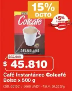 Makro Colcafé café instantáneo bolsa oferta