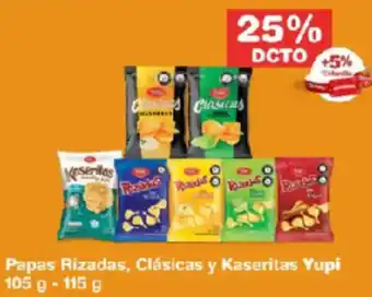 Makro Yupi papas rizadas, clásicas y kaseritas oferta