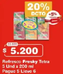 Makro Fresky tetra refresco oferta