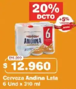 Makro Andina cerveza lata oferta