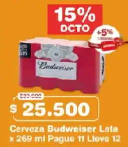 Makro Budweiser cerveza oferta