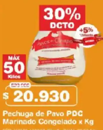 Makro Pechuga de pavo pdc marinado congelado oferta