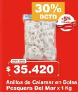 Makro Pesquera del mar anillos de calamar en bolsa oferta