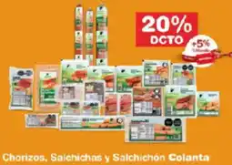 Makro Chorizos, salchichas y salchichón colanta oferta