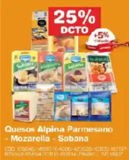 Makro Quesos Alpina Parmesano -Mozarella - Sabana oferta