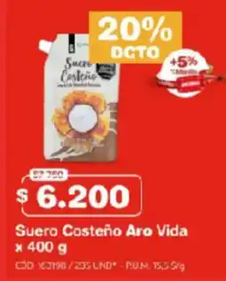 Makro Suero Costeño Aro Vida oferta