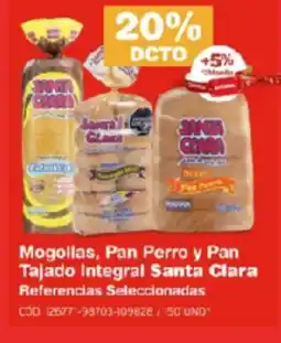 Makro Mogollas, Pan Perro y Pan Tajado Integral Santa Clara oferta