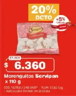 Makro Merenguitos Servipan oferta