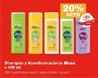 Makro Shampoo y Acondicionadores Muss oferta