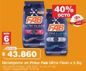 Makro Fab ultra flash detergente en polvo oferta