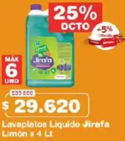 Makro jirafa limón lavaplatos liquido oferta