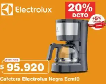 Makro Electrolux cafetera negra ecm10 oferta