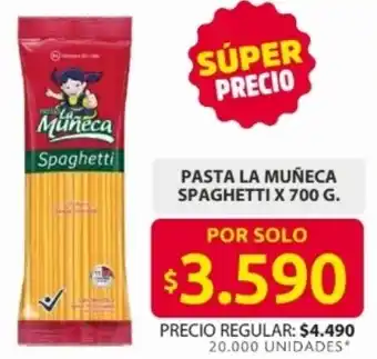 Ara La muñeca pasta spaghetti oferta