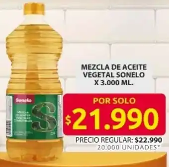 Ara Mezcla de aceite vegetal sonelo oferta