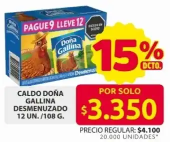 Ara Doña gallina caldo desmenuzado oferta