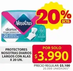 Ara Protectores nosotras diarios largos con alas oferta