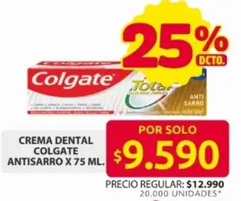 Ara Colgate crema dental antisarro oferta