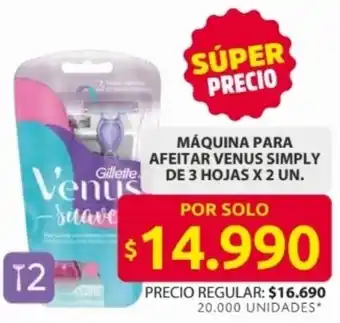 Ara Venus simply máquina para afeitar oferta