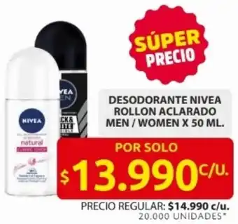 Ara Nivea desodorante rollon aclarado men/women oferta