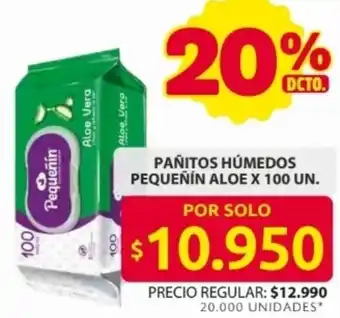 Ara Pequeñín aloe pañitos húmedos oferta