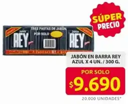 Ara Rey jabón en barra azul oferta