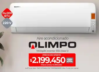 Olímpica Olimpo aire acondicionado oferta